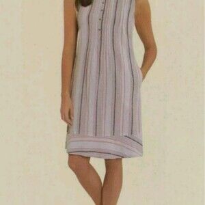 🛑3/$38. Briggs LINEN Blend Dress XL NWT
